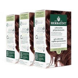 HERBATINT, Coloración Permanente para Cabello en Gel - color CASTAÑO COBRIZO 4R - 170 ml - Sin Amoníaco - 100% Cobertura de Canas - para Pieles Sensib