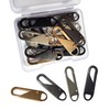 12 PCS Zipper Pull Replacement (Upgraded Metal Spring Design), Detachable