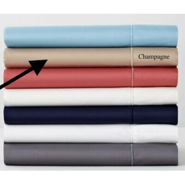 Hudson Park 500TC Champagne Wrinkle-Free Cotton Flat Sheet - QUEEN H2201A