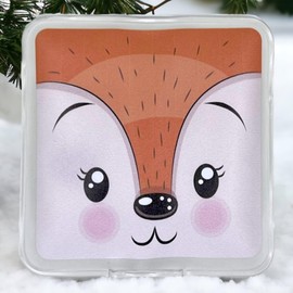 Hand Warmer Pocket Warmer Sets Reusable, Heat Pad for Cold Days and for Travel, Heat Bending Cushion with Great Designs (Set of 4 Animal Faces)