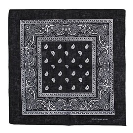 Topkids Accessories Paisley Bandanas Hair Bands Headbands Women Men Dogs Head Bands Festival Bike Accessories Face Masks Holiday Essentials Head Scarf (Black & White)