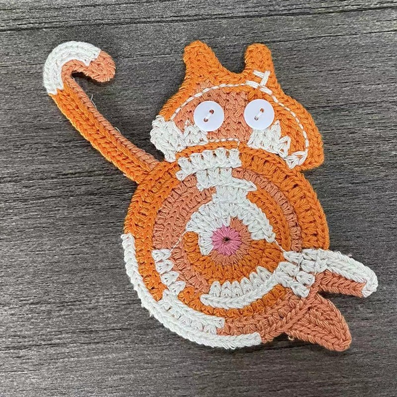 4PCS Cute Cat Cup Coasters, Gifts for Cats Lovers, Cat
