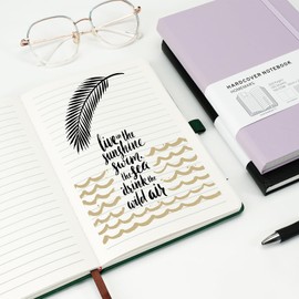 Notebook, Notebooks, Journal,HOMEMARS 2 Pack Notebook Journal for Work, Notepad,100GSM Lined Paper, A5 Notebook, Leather Journal Notebook, Leather Notebook,Pink Purple, for Office School Supplies