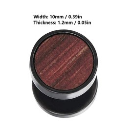 Zeayebsr 8 mm Stainless Steel Men's Stud Earrings Hoop Tunnel Earrings for Women Stainless Steel Men's Pierced Earrings Black Stud Earrings (1 Pair Black)