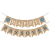 SWSATYW Burlap Happy Passover Banner Party Decoration Mantel Fireplace Garland