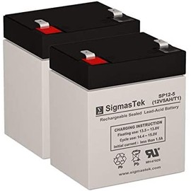 12 Volt 5 AmpH SLA Battery with F1 Terminal - 2 Pack