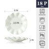 TAMAYKIM 18 Pieces 6 Inch Porcelain Dinner Plates, Small Dessert
