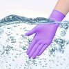 Guantes Desechables De Nitrilo Morados Sin Polvo