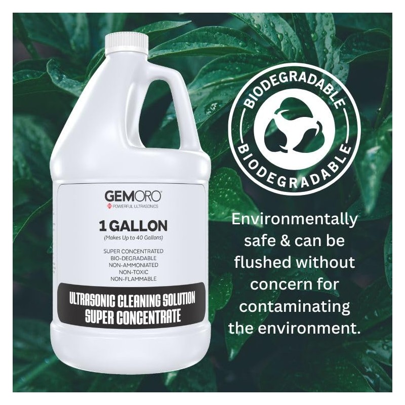 GemOro Jewelry Cleaner Solution Concentrate | for Ultrasonic Machines |