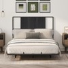 MAHANCRIS Full Size Headboard Only, Metal Headboard with Adapters, Minimalist