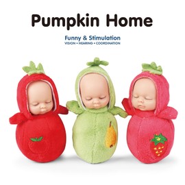 Enjoyin 4 inch Mini Baby Doll Playset Includes 6 Soft Baby Dolls and a Storage Bag Realistic Looking Small Baby Dolls Set for Toddlers