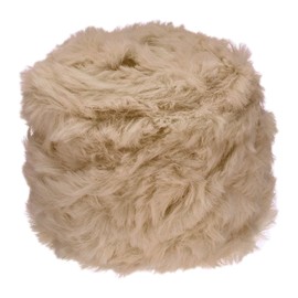 PATIKIL 70 Yards Faux Fur Yarn, Fluffy Yarn, Crochet Fluffy Yarn, Soft Chunky Polyester Plush Fur Eyelashes for Crochet, Knitted Blanket, Rug, Pullover, Light Brown