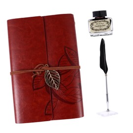 NUOBESTY 4-Piece Dip Pen Set Notebook Portable Calligraphy Ink Kit for Art and Home Office Stationery