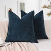 Sungeek Set of 2 Soft Chenille Cushion Covers 60x60cm Square