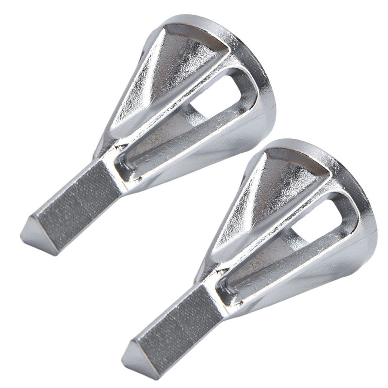 2pcs Deburring Chamfering Device Triangular Handle Deburring External Drill for