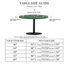 artslion Outdoor Round Tablecloth with Elastic Band 52In (130Cm) Elastic