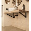 HEVVA ELBE Heavy Duty Support 20/25/30/35/40/45 cm | Washbasin Bracket,
