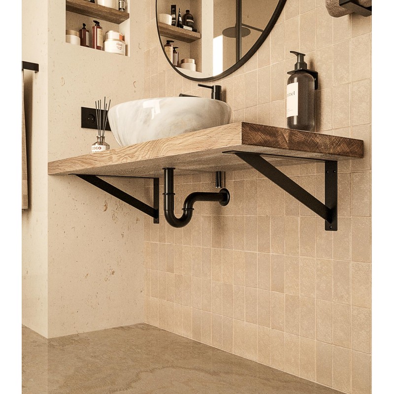 HEVVA ELBE Heavy Duty Support 20/25/30/35/40/45 cm | Washbasin Bracket,