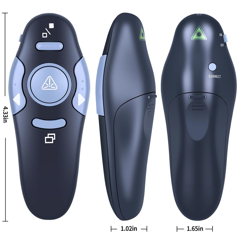 2.4Ghz Wireless Presenter Pointers USB Presentation PPT Remote Control for