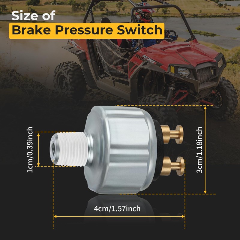 M MATI Brake Pressure Switch Stoplight Switch for Polaris Ranger