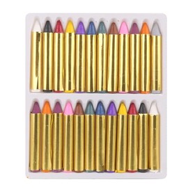 FLYPOP'S - Make-up Pens - Festive Makeup - 259212-24 Colours - Sensitive Skin - Laboratory Tested - Party - Carnival - Birthday - Child - Fancy Dress - From 3 Years