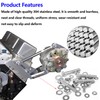 304 Stainless Steel Small Block Hex Bolt Kit Compatible with