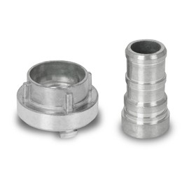 EBERTH Storz D Suction Coupling 1 Inch Hose Coupling 1 Inch Outer Diameter Hose Nozzle 25 mm High Pressure Coupling Fire Engine Coupling Aluminium with Seal Storz 25-D