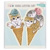 Sunstar Stationery Mofusand Letter Set, Die Cut Mini, Ice S8906173