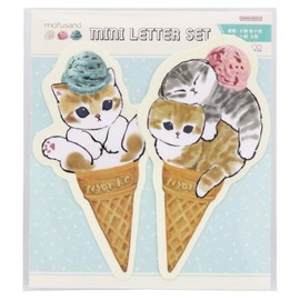 Sunstar Stationery Mofusand Letter Set, Die Cut Mini, Ice S8906173