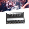 4‑Channel Line Mixer Mini Metal Ultra Low Noise Hub Microphone