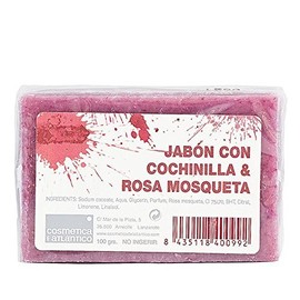 Aloe Plus Lanzarote.Rosehip and cochineal handmade Face soap