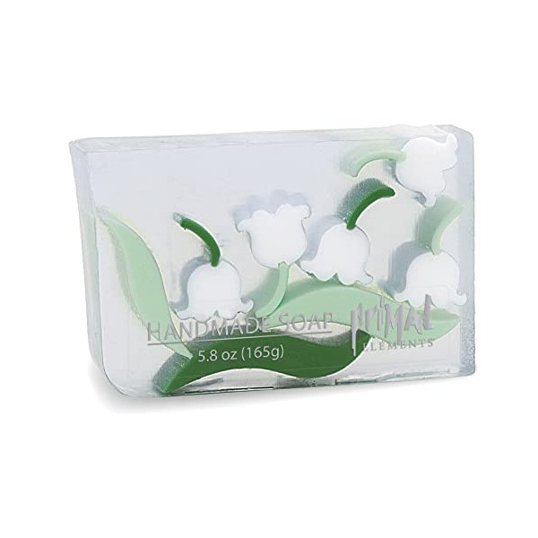 Primal Elements Bar Soap in Shrinkwrap, Lily of the Valley, 6 Ounce