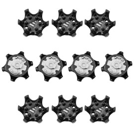YunBey Pack of 10 Replacement Golf Shoe Spikes Universal Non-Slip Portable Golf Spikes Cleats Outdoor for Golf Sports Shoes