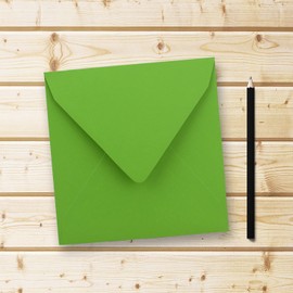 FarbenFroh® Series Square Envelopes Without Window, 15.5 x 15.5 mm Wet sealing for Wedding Cards, Invitations and More