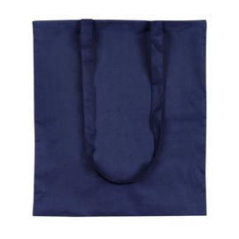 eBuyGB Shopping Tote Shoulder Bag, 100% Cotton, Blue, 2.54 x 2.54 x 2.54 cm