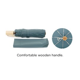 RainPOP Compact Umbrella, Lightweight, Portable, Durable, Waterproof, Windproof & Sunproof, Quick Drying (Beryl Green)