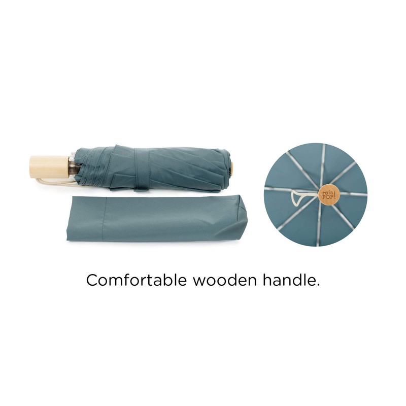RainPOP Compact Umbrella, Lightweight, Portable, Durable, Waterproof, Windproof & Sunproof,