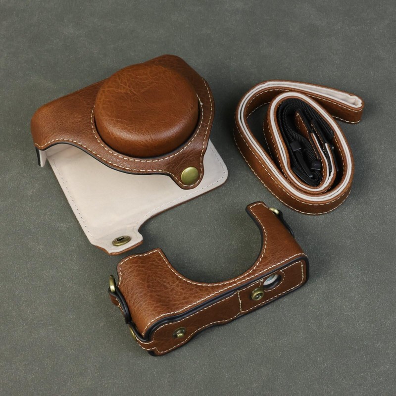 SIUTATDSH Camera Case, PU Leather, Suitable for Sony Sony VLOGCAM