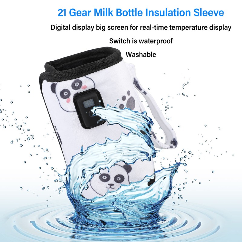 Portable Bottle Warmer Sleeve USB Milk Heat Keeper Adjustable Milk