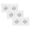 Delphi 2-Way Socket Flush-Mounted 2 x Earthing Contact Sockets with