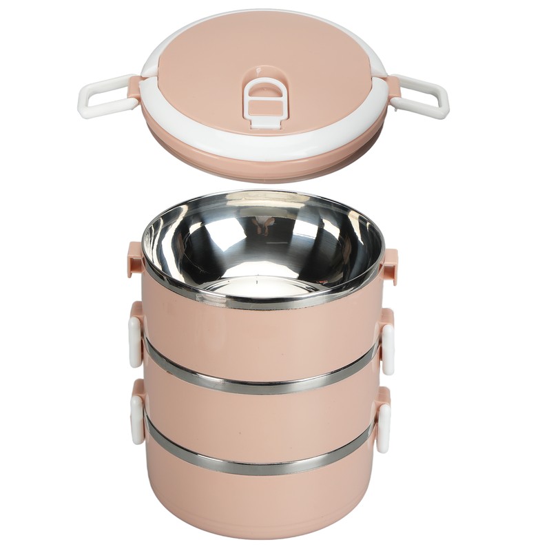 Portable 304 Stainless Steel Bento Lunch Box Thermal Cylinder Lunch