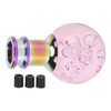 Manual Shift Knob Gear Stick Shifter Pink Crystal Bubble with
