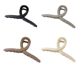 Hair Claw Clips Large No Slip Matte Jaw Clip for Thin Fine Thick Hair Women, 4 Pack (Style1, One Size)