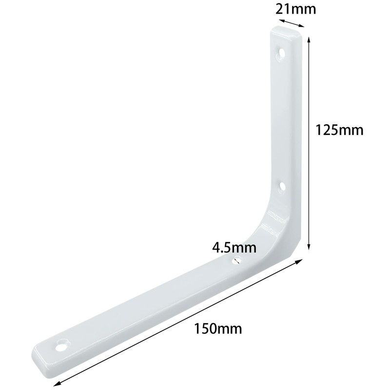 4 PCS Heavy Duty Shelf Bracket,L Shape Right Angle Bracket