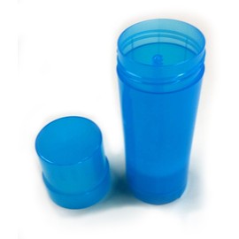 6 ct. Deodorant Twist-up Empty Containers (Black) - for lotion bar, heel balm etc. (2 oz.)