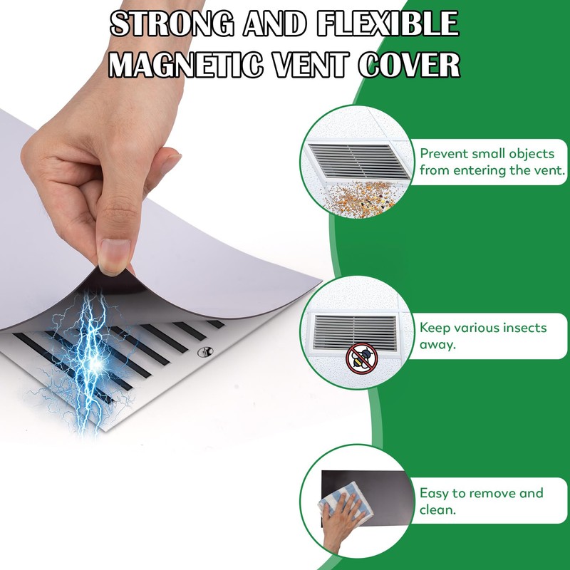 VNDUEEY Magnetic Vent Covers, 8 x 15.5 inch, 2 Pack