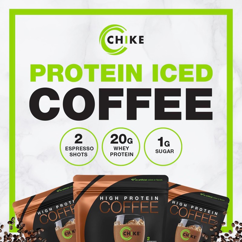 Chike Mocha High Protein Iced Coffee, 20 G Protein, 2
