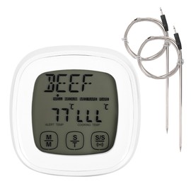 Touch Screen Digital Barbecue Thermometer with Timing Function Kitchen Cooking Accessory