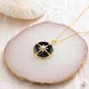 HPQQ Compass Black Onyx Necklace