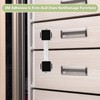 4 Pack Baby Proofing Cabinet Locks,Child Safety Latches Lock with